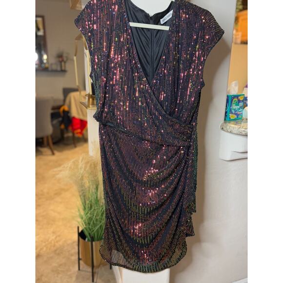 Grace Karin Purple Sequin Party Dress Size XL - Picture 3 of 5